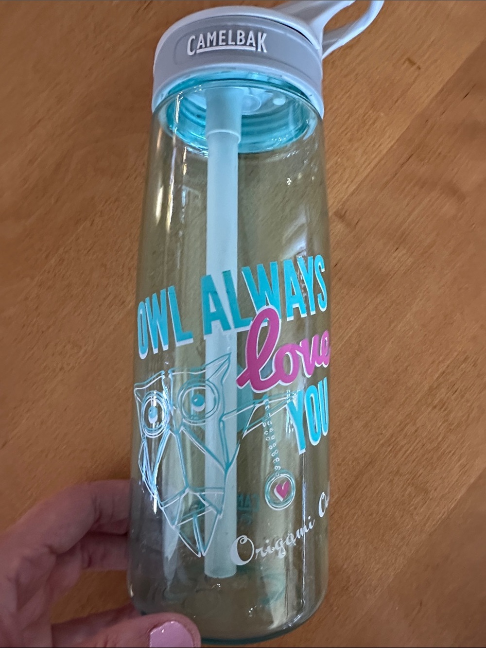 Origami Owl x CamelBak Eddy Water Bottle 750ml 25 oz Blue Clear